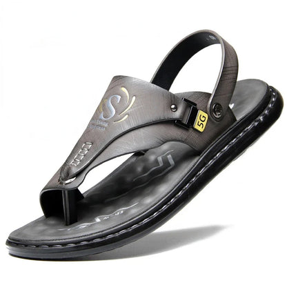 Brand Men's Sandals Summer Soft Soled Anti Slip Beach Shoes Male