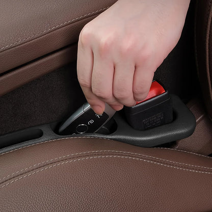 2pc Car Seat Gap Filler Organizer Pu Waterproof Car Seat Gap Plug
