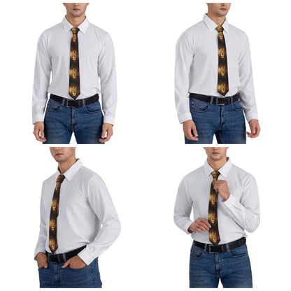 Fashion Lion Of Judah Jesus Necktie for Men Personalized Silk Christian Faith Judah Business Tie