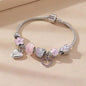 Bohemian Pink Cherry Blossom Love Bracelet Pendant Bead Design Summer