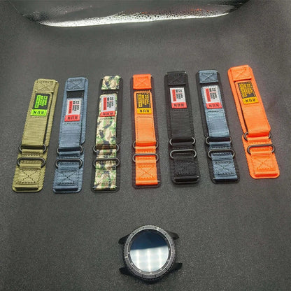 Samsung Galaxy Watch 7, 6, 5, 4 & FE Rugged Nylon Band, RUN Label