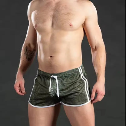 2026 New Gym Mens Summer Running Shorts Quick Dry grid Workout Short Pants GYM Wear Men Training Beach Breathable sports Shorts