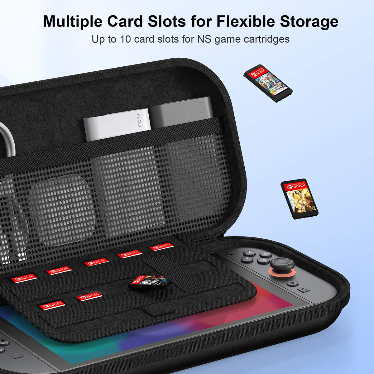 Portable Game controller Storage Bag for Nintnedo Switch 2 Hard Carrying Case Shockproof PU Cover for Switch 2 Game Console