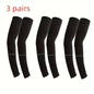 3Pairs Breathable Sun Protection Sleeves UV Protective Gear for Outdoor Adventures Sports And Driving