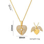 Stylish and Personalized Heart-shaped Necklace for Women High-end and eExquisite Pendant Stainless Steel Clavicle Chain Jewelry