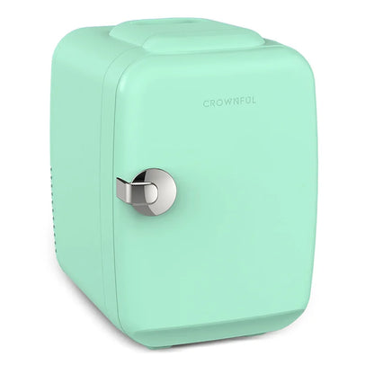 Crownful 4L Mini Fridge 110V 220V Beauty Makeup Skincare Refrigerator AC/DC Heated Cooling Beauty Refrigerator Car Mini Fridge