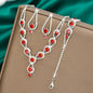 4PCS Fashion Elegant Crystal Jewelry Sets for Women Rhinestones