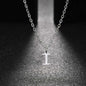 26 Letters A-Z Initial Pendant Necklaces for Women,Alphabet Pendant Rolo Chain Necklace,Simple Fashion Collar Jewelry Gift
