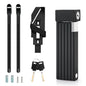 RIDERACE Foldable Bicycle Lock Portable High Security Anti-Theft MTB Bike Scooter Electric E-Bike Road Cycling Chain Locks