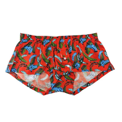 SEOBEAN New Men's 100% Cotton Boxer Shorts Men Underwear Boxers Loungewear Shorts High Quality Underpants Boxershorts