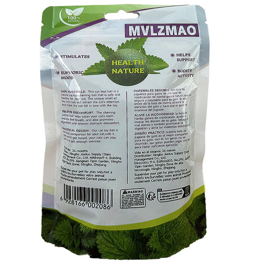 Mint Toys Edible Catnip Ball Safety Healthy Cat Catnip Cats Home Chasing Game Toy Products Clean Teeth The Stomach