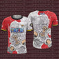 Hot Anime One Piece Luffy Gear5 Man Football Jersey Summer T-shirt men Vintage Fashion Sport Women pulovers kids' tops t-shirt