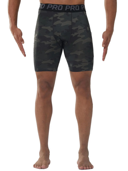 Compression Shorts Men Summer Sportswear Training Tights Gym Fitness Leggings Short Pants Sport Bottoms Running Shorts Men