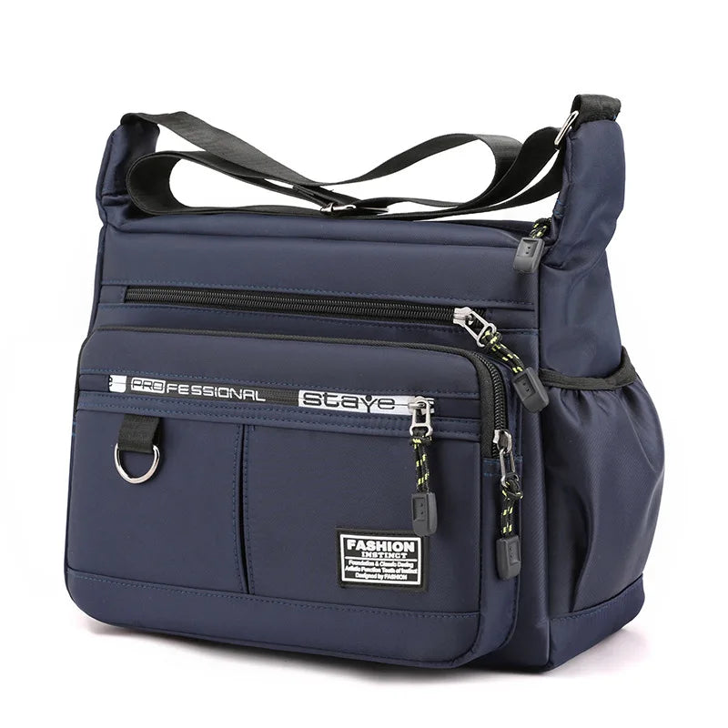 Oxford Shoulder Bag For Everyday Use - Large Capacity Unisex Crossbody With Multiple Compartments