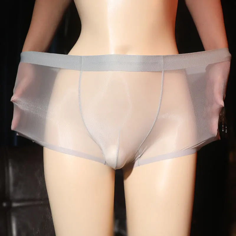 Silky Smooth Transparent Ice Silk Men's Underwear Ultra-thin
