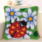 Knot Pillow Package Latch Hook Kit Cushion Pillowcase Kussen Set For Needlework DIY Butterfly Flower Plant Series Latch Hook Kit