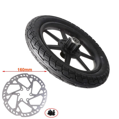 Electric Scooter Bike14 inch Front Wheel 14x2.125 Tyre 140mm/160mm Brake Disc For E-bike Folding Bicycles Motorcycle Accessories