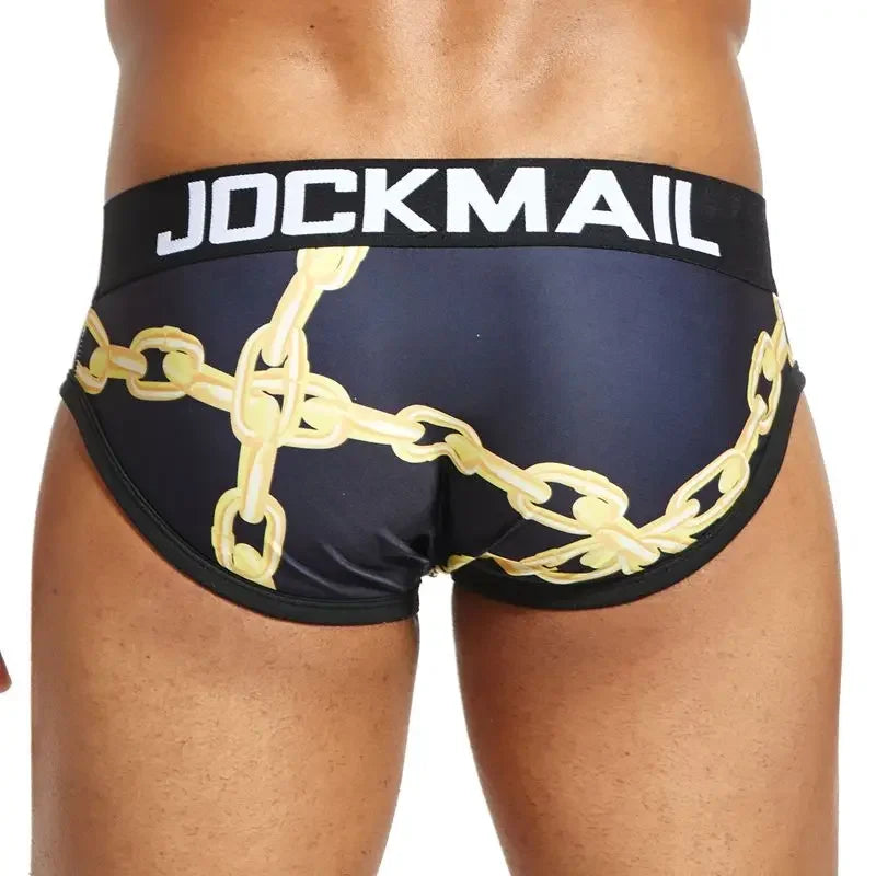 Sexy Mens Underwear Briefs Printed Panties Calzoncillos Hombre Slip Calcinhas Cuecas Gay Underwear Jockstrap Nylon Fast Dry
