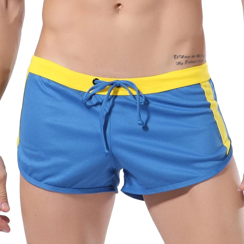 Sexy Mens Swimwear Beach Board Shorts Swim Surfing Trunks Male Quick Dry Mesh Breathable Bathing Swimsuit