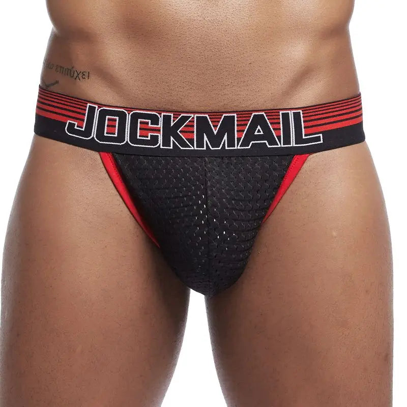 4pcs/lot Hollow Breathable Mens Slip Bikini Jockstrap Briefs Mens Panties Sexy Gay Men Underwear Sissy Sexy Men Brief Underpants