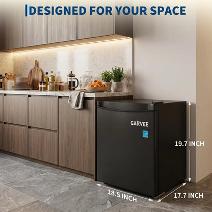 1.6 Cu. Ft. Mini Refrigerator Single-Door Compact Fridge with Freezer