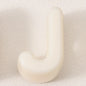20pcs Beige Acrylic Large Hole Letter Loose Beads DIY Necklace