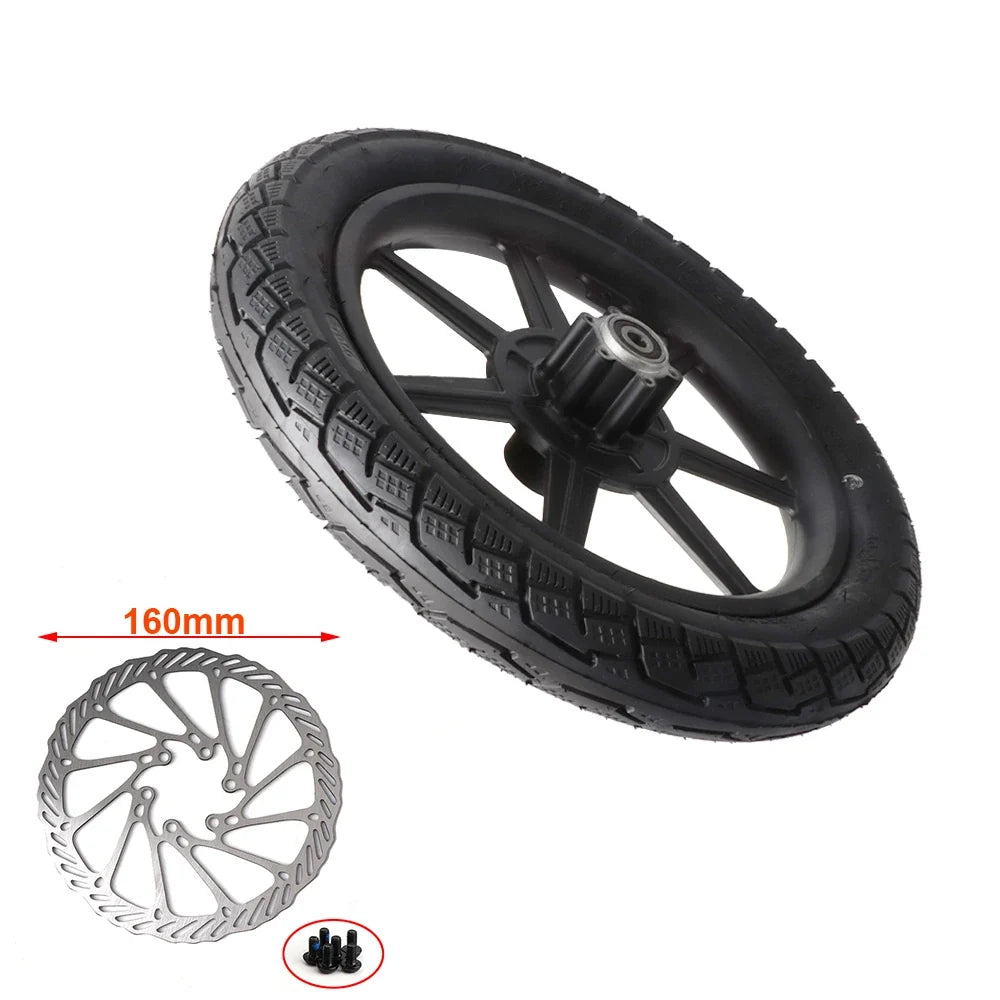 Electric Scooter 14 inch Front Wheel 14x2.125/54-254 Tire Inner Tube with Brake Disc For E-bike Folding Bicycles Tricycle Bike