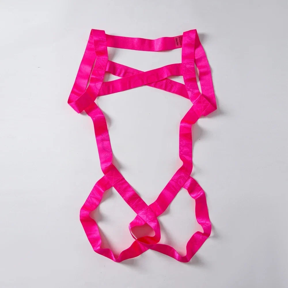 Sexy Lingerie Man Harness Chest Bodysuit Fetish Men Hollow Out Bondage Jockstrap Gay Underwear Men's Jumpsuit Ring Strap Fun