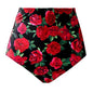 Floral High-Waist Bikini Shorts - Plus Size Swimwear