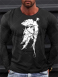 Sparta Vintage Graphic Men's Long Sleeve T-shirt for Men Clothing Casual Tops Tee Fashion 3D Full Printing Tshirt Streetwear