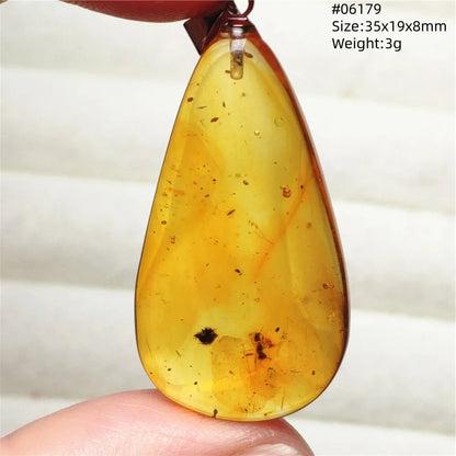 Natural Amber Pendant From Baltic Flower Yellow Amber Water Drop Women Men Jewelry Reiki Stone Women Men AAAAAAA