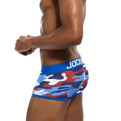 Jockmail Ropa Interior for Hombre Caliente Boxers Camouflage Nylon Slip Quick-drying Sports Lingeriefrom 18 for Men Panties Lot