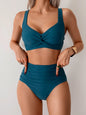 Black Elegance: Push-Up Cross Bikini Set