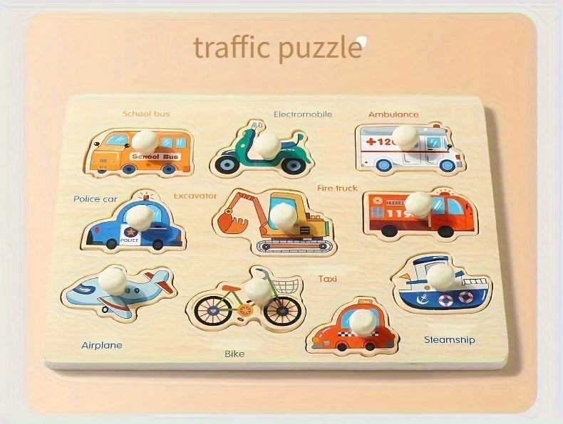 Montessori Geometry Shape Matching Puzzle Board