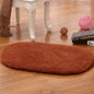 Non Slip Oval For Shower Room Toilet Bathtub Shaggy Water Absorption Bathroom Rugs Doormat Floor Carpet Bath Mat
