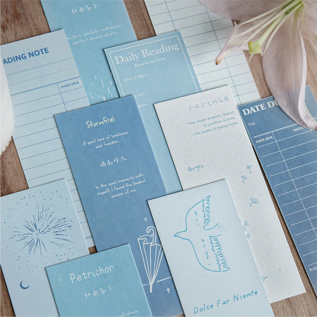 Journal GO 5pcs Ins Style Vintage Bookmark Creative Notes Book Mark for Students School Office Supplies Stationery