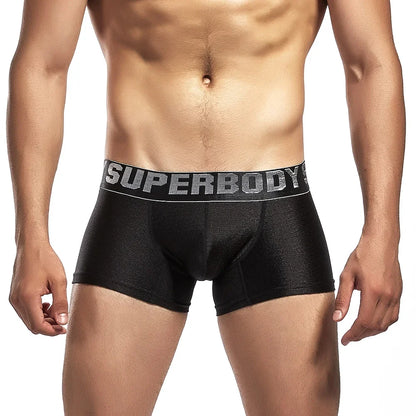 Cool Ice Silk New Men Boxer Shorts Trunk Boxers Fashion Underpants  Interior Home Underwear Men M L XL XXL Boxers Sale