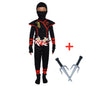 Kids Ninja Costume with Accessories Halloween Kung Fu Outfit