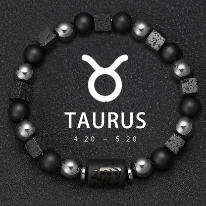 Sagittarius Zodiac Bracelet Natural Stone