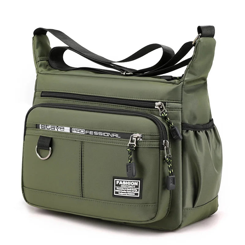 Oxford Shoulder Bag For Everyday Use - Large Capacity Unisex Crossbody With Multiple Compartments