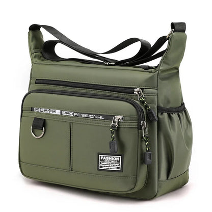 Oxford Shoulder Bag For Everyday Use - Large Capacity Unisex Crossbody With Multiple Compartments