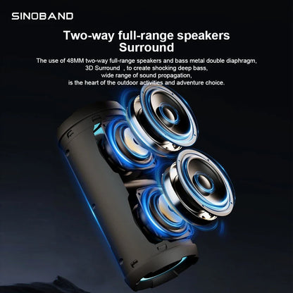XDobo Sinoband Challenger 50W high-power Bluetooth speaker portable subwoofer stereo IPX7 waterproof wireless Bluetooth speaker