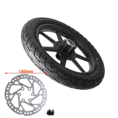 Electric Scooter 14 inch Front Wheel 14x2.125/54-254 Tire Inner Tube with Brake Disc For E-bike Folding Bicycles Tricycle Bike