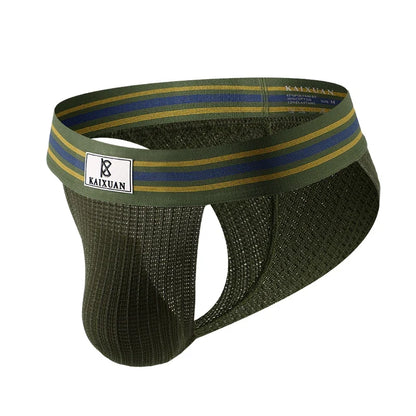Men's Underwear Sexy Briefs Jockstrap Pouch Cuecas Panties Breathable Underpants Gay Slip Homme