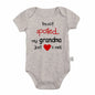 I'm Not Spoiled My Grandma Loves Me Baby Romper Crawling Clothes Triangle Onesies Newborn Baby Clothes Onesies for Babies
