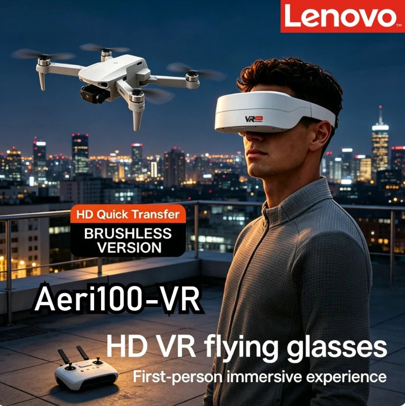 Lenovo Aeri100VR 8K HD Camera Drone With Screen Remote Control Professional Foldable RC Quadcopter Outdoor Aerial Drone