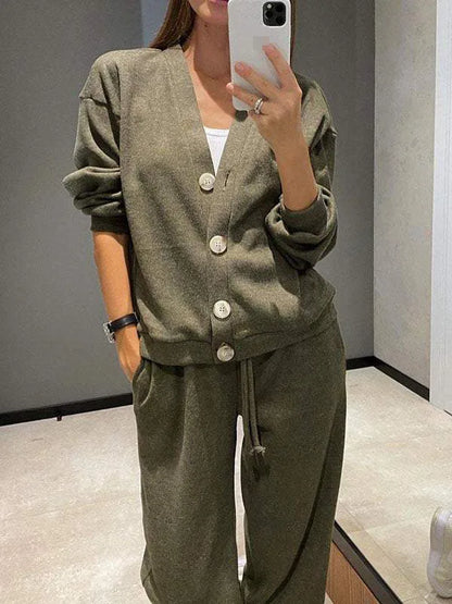 Autumn Winter Women's Clothing Fashion Single Breasted Casual Sports