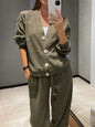 Autumn Winter Women's Clothing Fashion Single Breasted Casual Sports