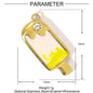 3pcs/Lot Stainless Steel Enamel Plam Flip Flop Shell Diy Charm Women Watermelon Strawberry Necklace Pendant Summer Ocean Jewelry