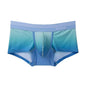 Men's Gradient Boxer Briefs Underwear Soft Breathable Comfortable trunks Men's Underwear